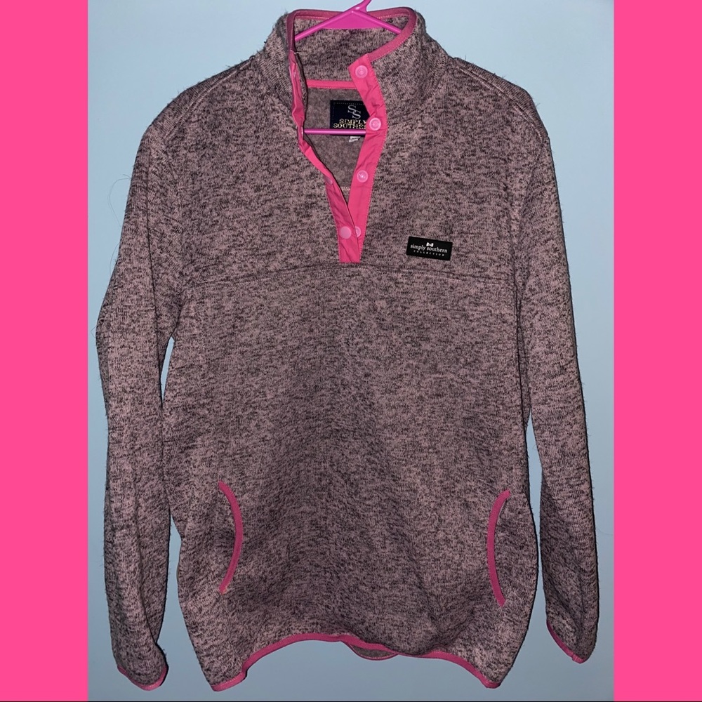 Sweater knit & fleece Simply Southern pullover XL